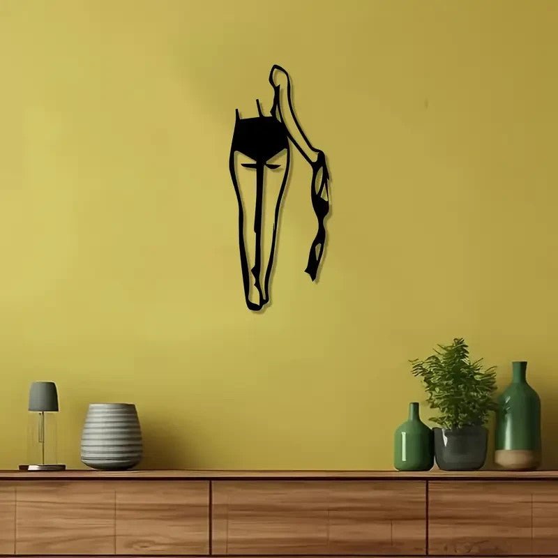 Sexy Female Silhouette Metal Wall Art - FranksFunkyStuff
