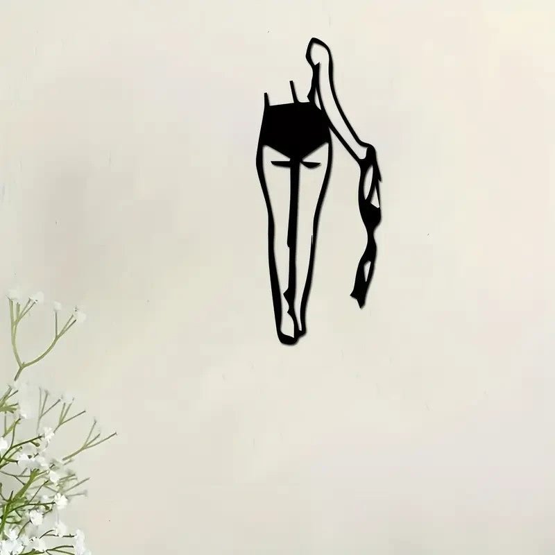 Sexy Female Silhouette Metal Wall Art - FranksFunkyStuff