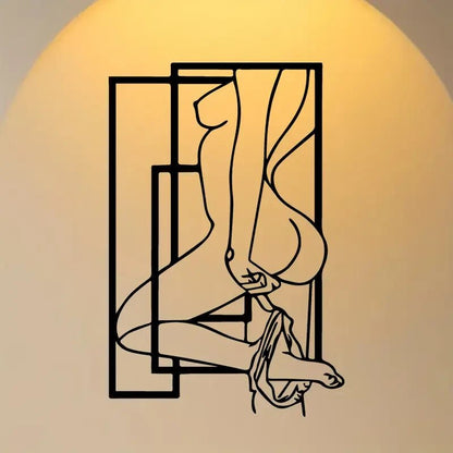 Sexy Female Silhouette NEW Metal Wall Art Sculpture - FranksFunkyStuff
