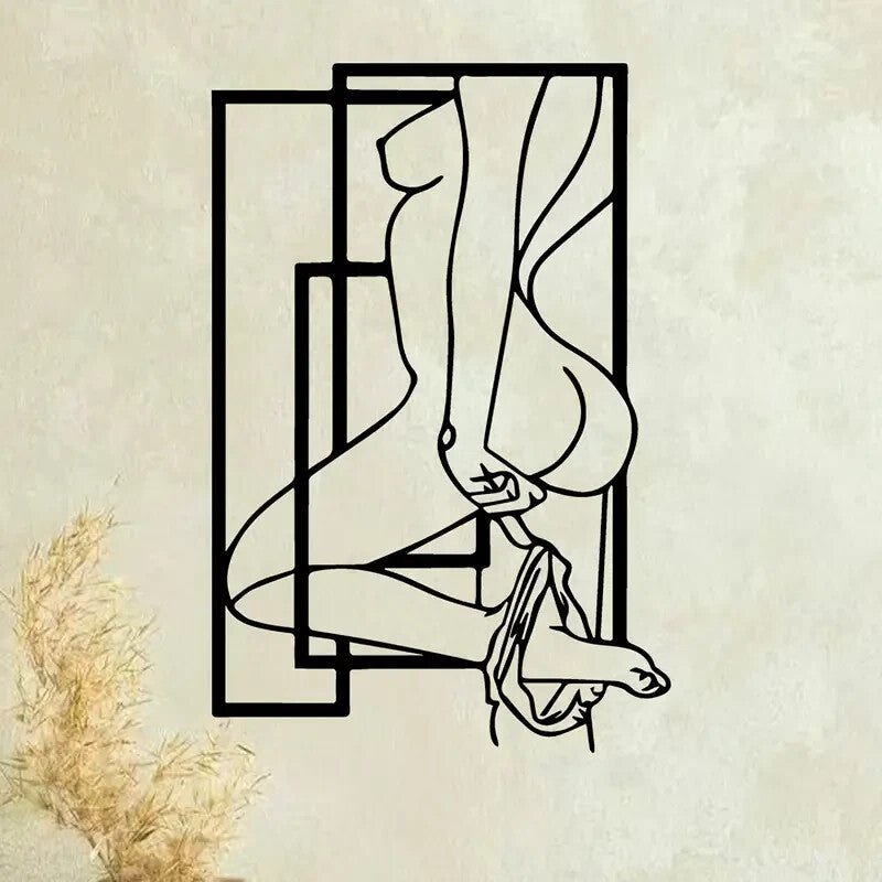 Sexy Female Silhouette NEW Metal Wall Art Sculpture - FranksFunkyStuff