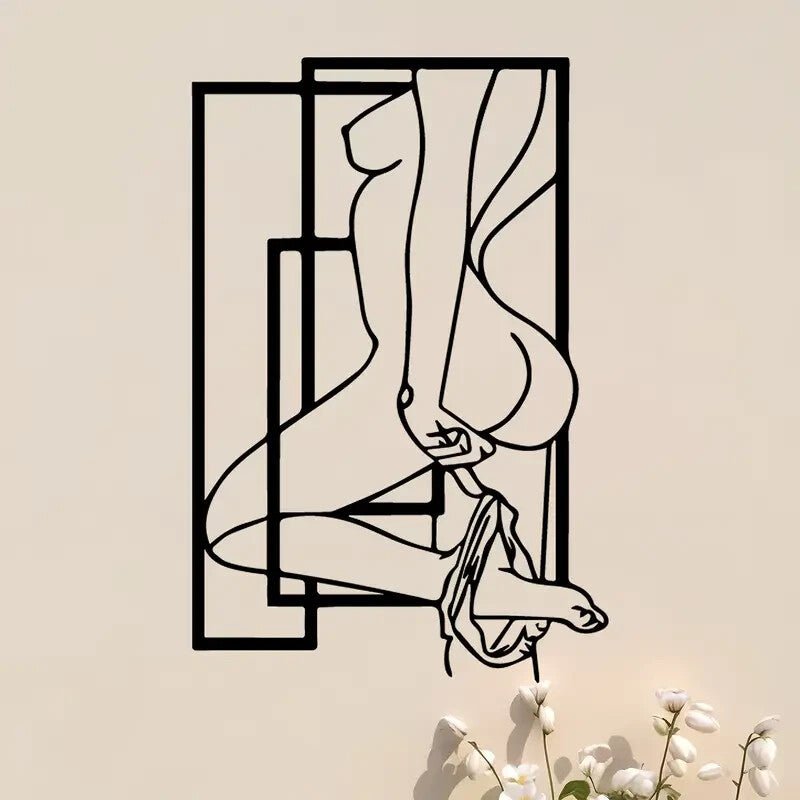 Sexy Female Silhouette NEW Metal Wall Art Sculpture - FranksFunkyStuff