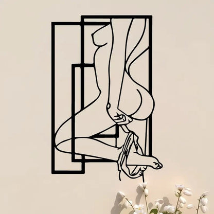 Sexy Female Silhouette NEW Metal Wall Art Sculpture - FranksFunkyStuff