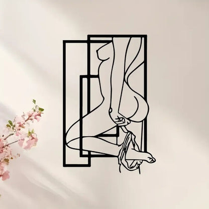 Sexy Female Silhouette NEW Metal Wall Art Sculpture - FranksFunkyStuff