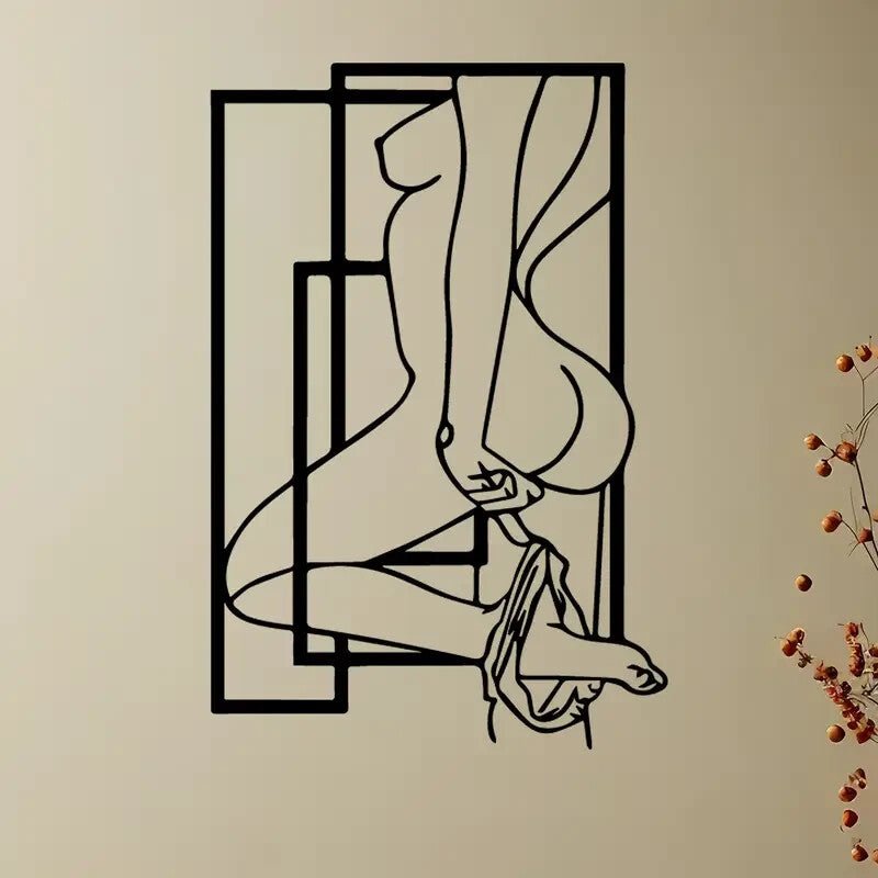 Sexy Female Silhouette NEW Metal Wall Art Sculpture - FranksFunkyStuff