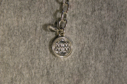 Silver Hoop Necklace with Pendent - FranksFunkyStuff