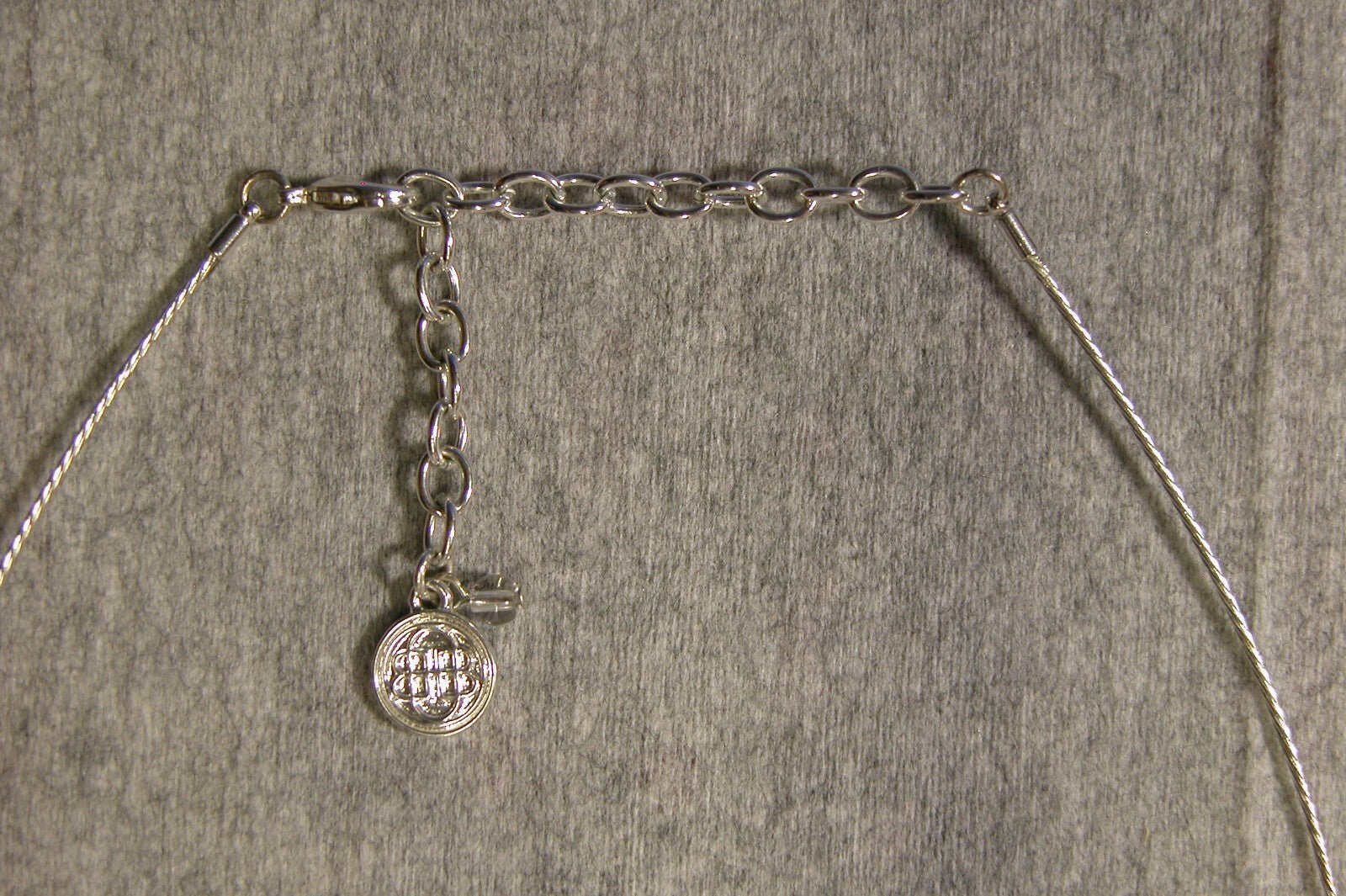 Silver Hoop Necklace with Pendent - FranksFunkyStuff