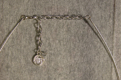Silver Hoop Necklace with Pendent - FranksFunkyStuff