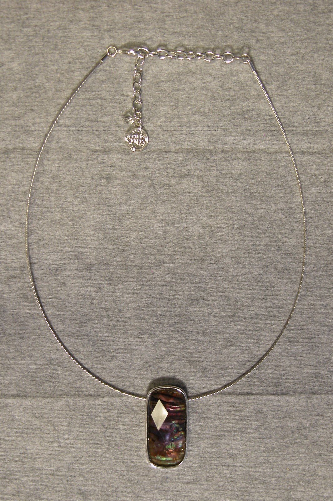 Silver Hoop Necklace with Pendent - FranksFunkyStuff