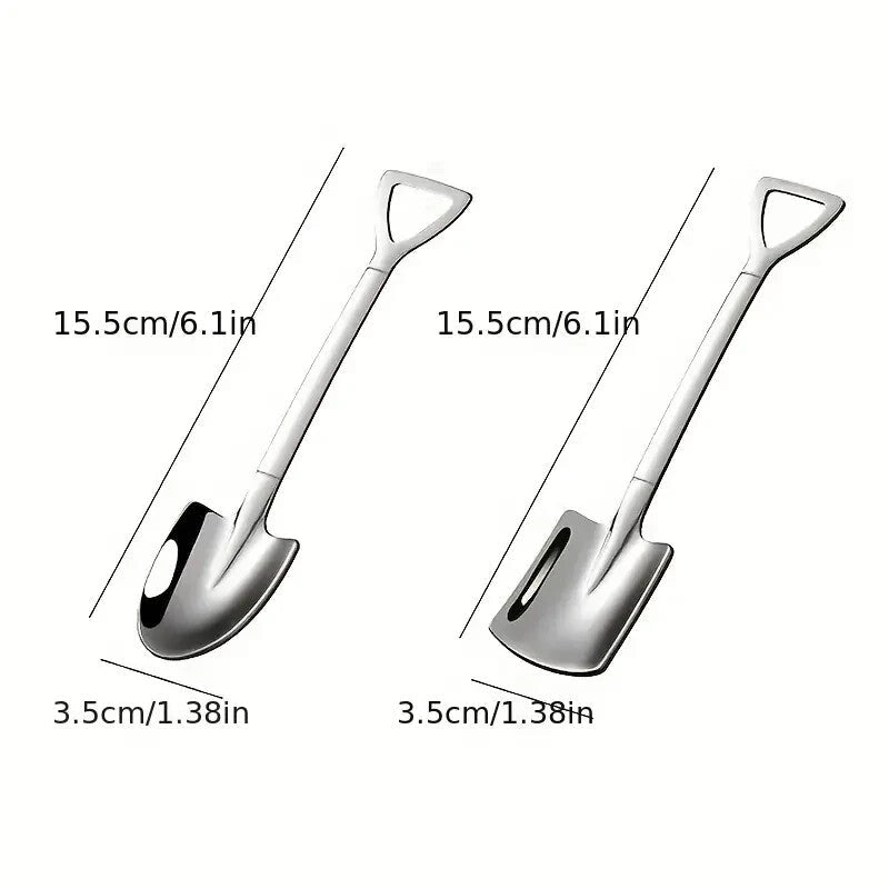Stainless Steel Dessert Spoon and Fork Shovel - FranksFunkyStuff