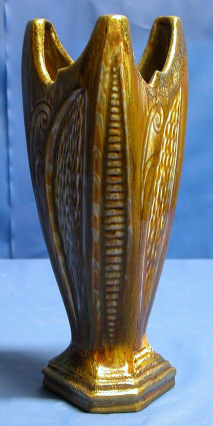 Three Sided Triangular Shape Ceramic Vase - FranksFunkyStuff