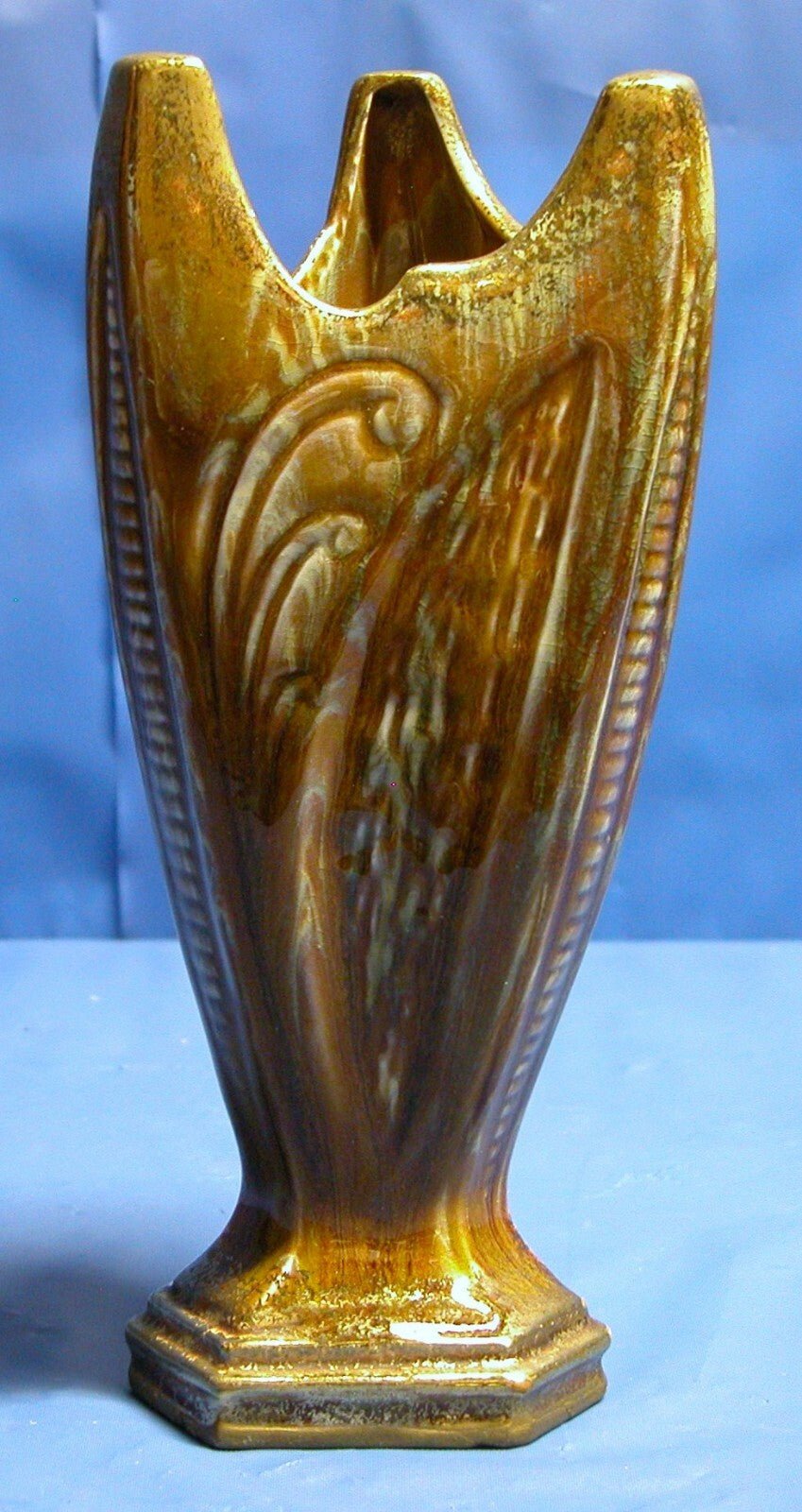 Three Sided Triangular Shape Ceramic Vase - FranksFunkyStuff