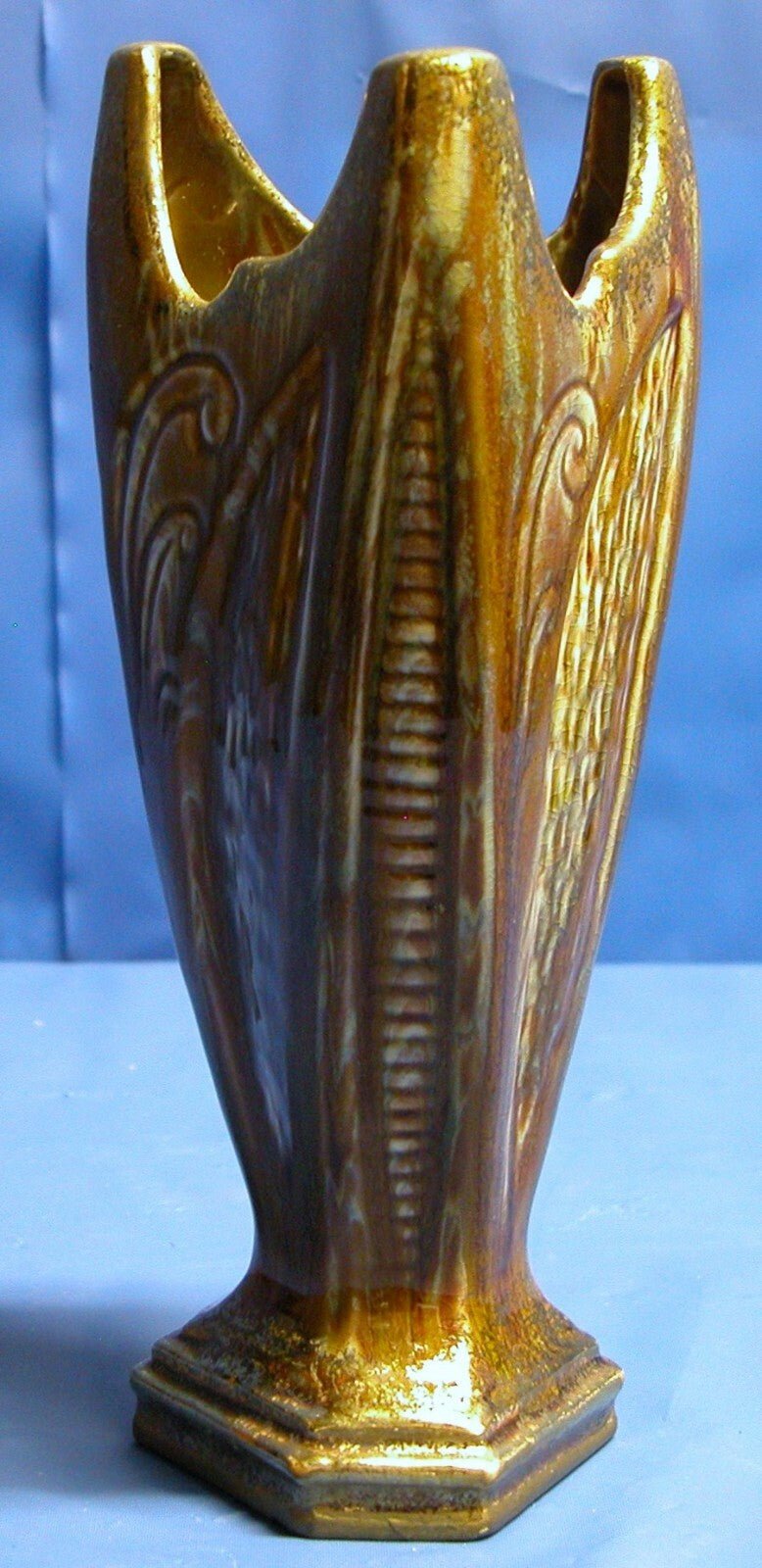 Three Sided Triangular Shape Ceramic Vase - FranksFunkyStuff