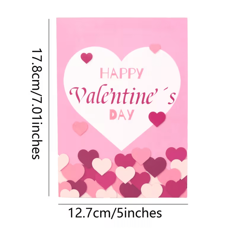 Valentine'S Day 3D Pop - Up Card with Heart - Shaped Balloons & Two Bears - FranksFunkyStuff