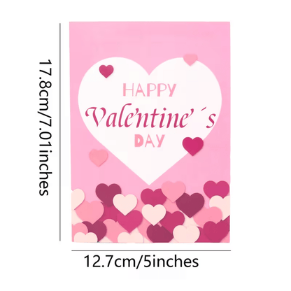 Valentine'S Day 3D Pop - Up Card with Heart - Shaped Balloons & Two Bears - FranksFunkyStuff