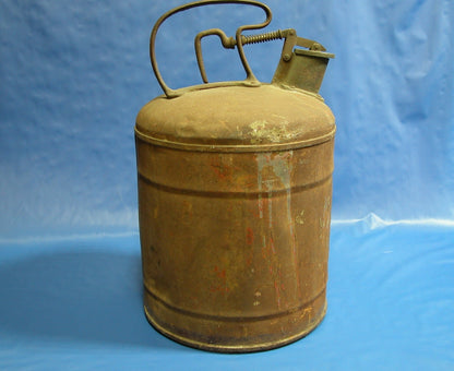 Vintage 1930's - 1940's Fuel can, Protection Approved Safety Can - FranksFunkyStuff