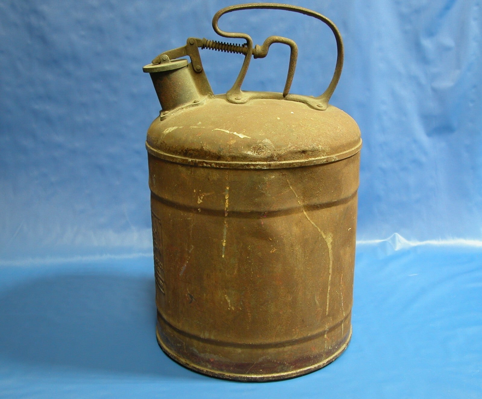 Vintage 1930's - 1940's Fuel can, Protection Approved Safety Can - FranksFunkyStuff
