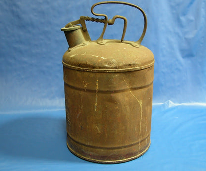 Vintage 1930's - 1940's Fuel can, Protection Approved Safety Can - FranksFunkyStuff