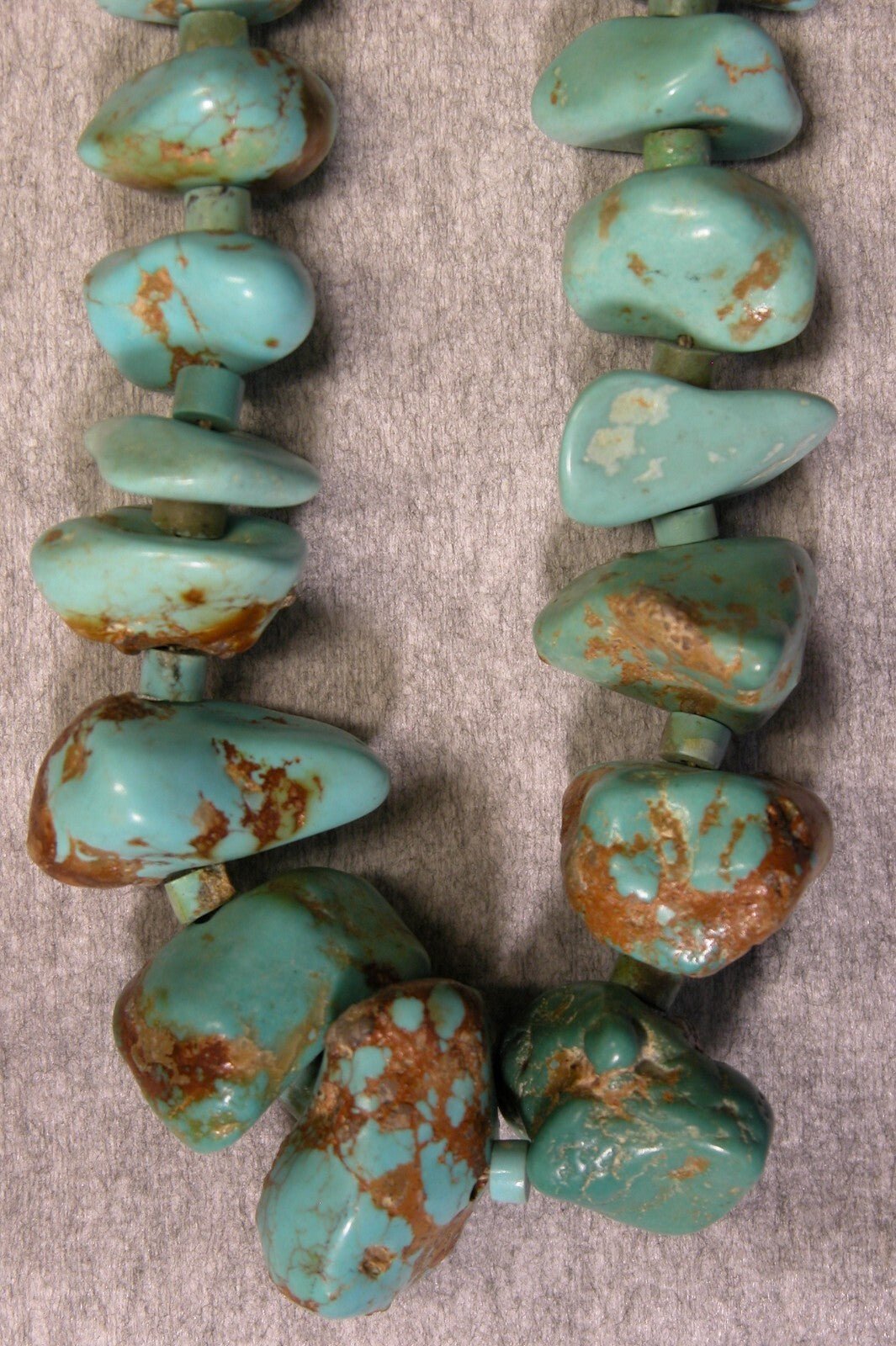 Vintage 1970's Navajo Turquoise Necklace Chunky - FranksFunkyStuff