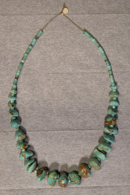 Vintage 1970's Navajo Turquoise Necklace Chunky - FranksFunkyStuff