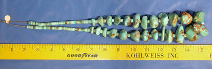 Vintage 1970's Navajo Turquoise Necklace Chunky - FranksFunkyStuff