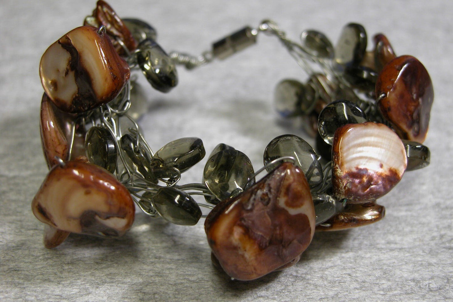 Vintage 1970's Stone Bracelet - FranksFunkyStuff
