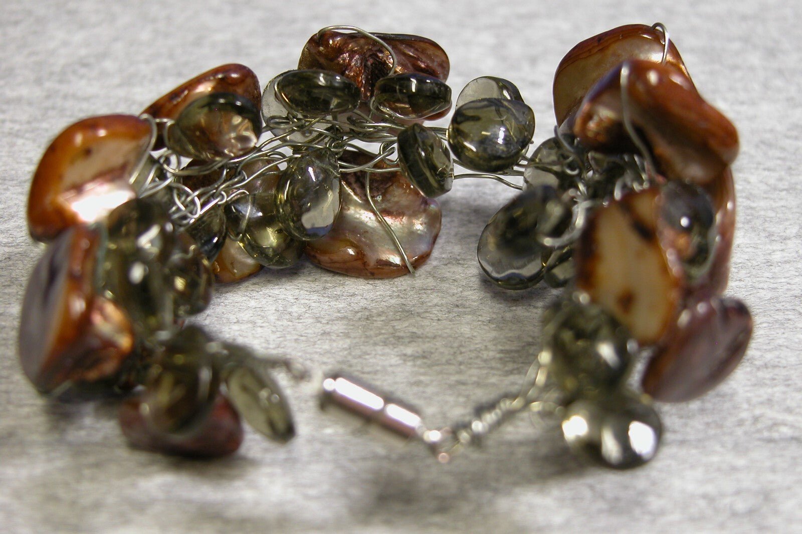 Vintage 1970's Stone Bracelet - FranksFunkyStuff