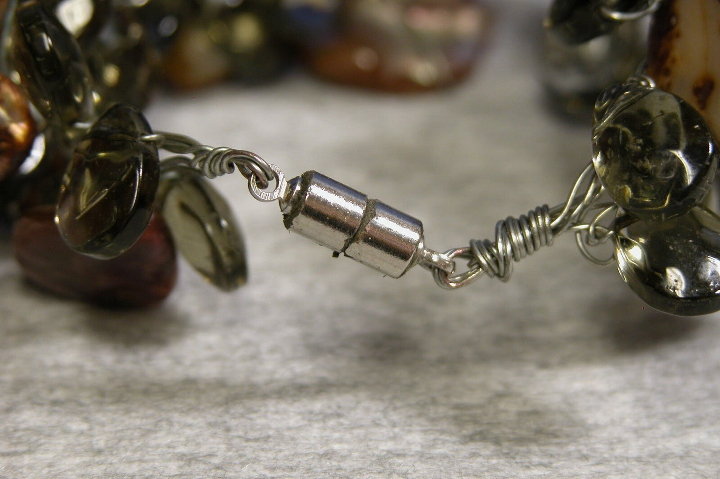 Vintage 1970's Stone Bracelet - FranksFunkyStuff