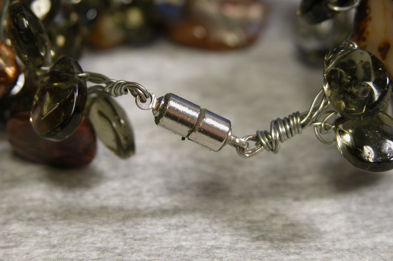 Vintage 1970's Stone Bracelet - FranksFunkyStuff