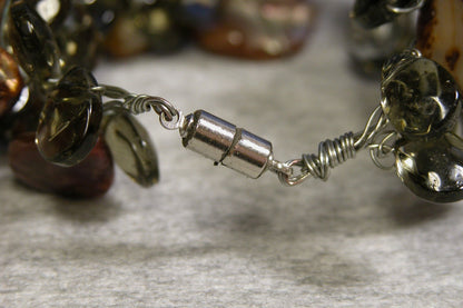 Vintage 1970's Stone Bracelet - FranksFunkyStuff