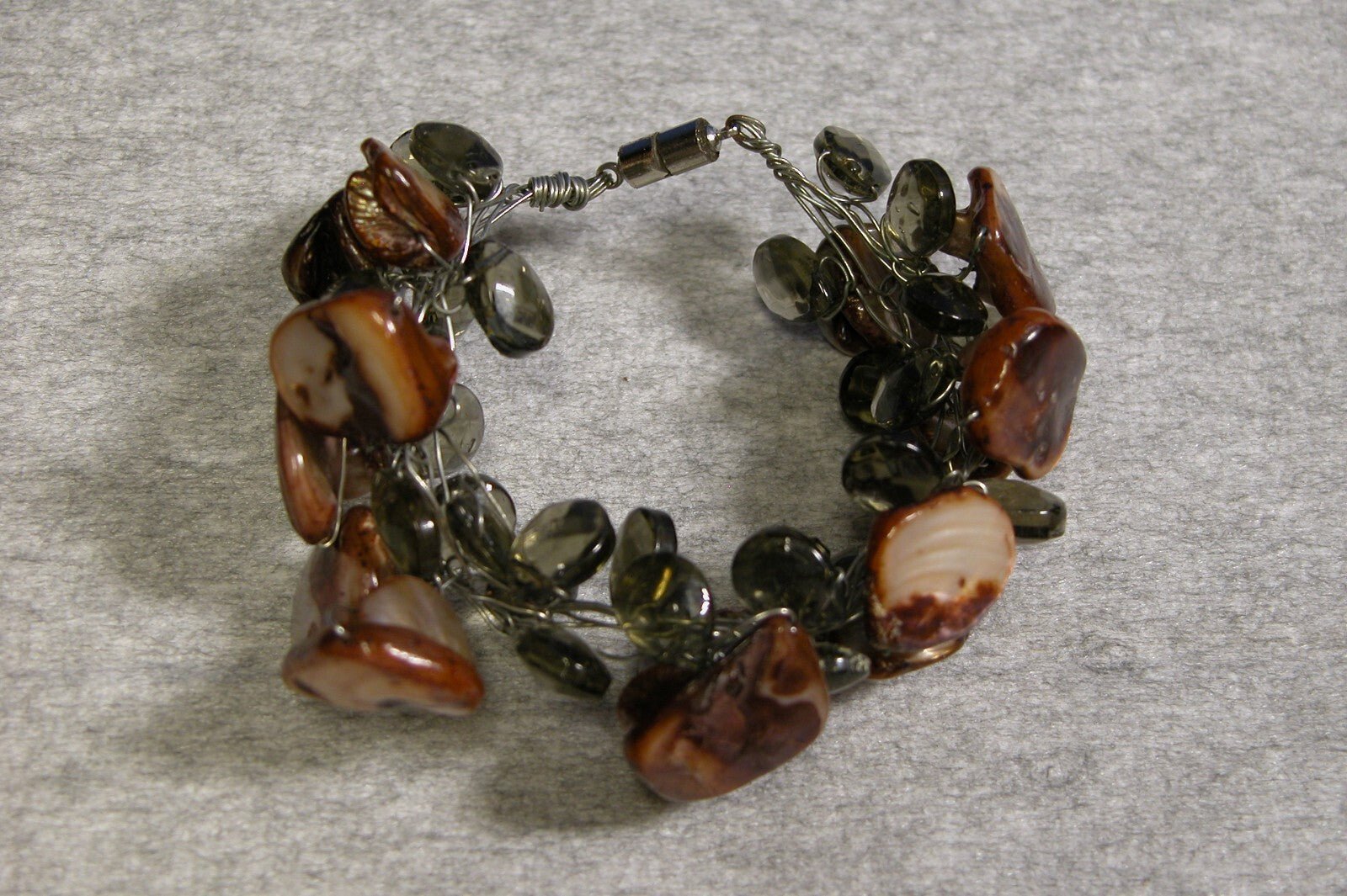 Vintage 1970's Stone Bracelet - FranksFunkyStuff