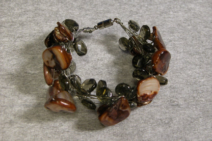 Vintage 1970's Stone Bracelet - FranksFunkyStuff