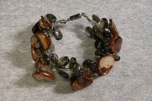 Vintage 1970's Stone Bracelet - FranksFunkyStuff