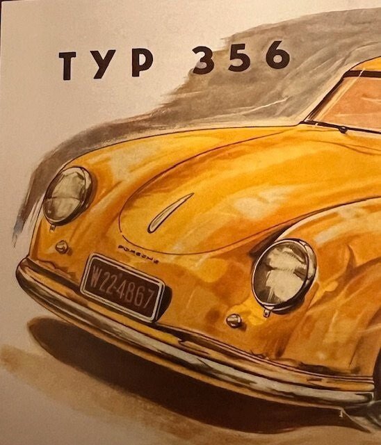 Vintage Porsche Factory Post Card - FranksFunkyStuff