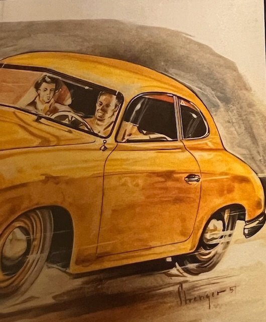 Vintage Porsche Factory Post Card - FranksFunkyStuff