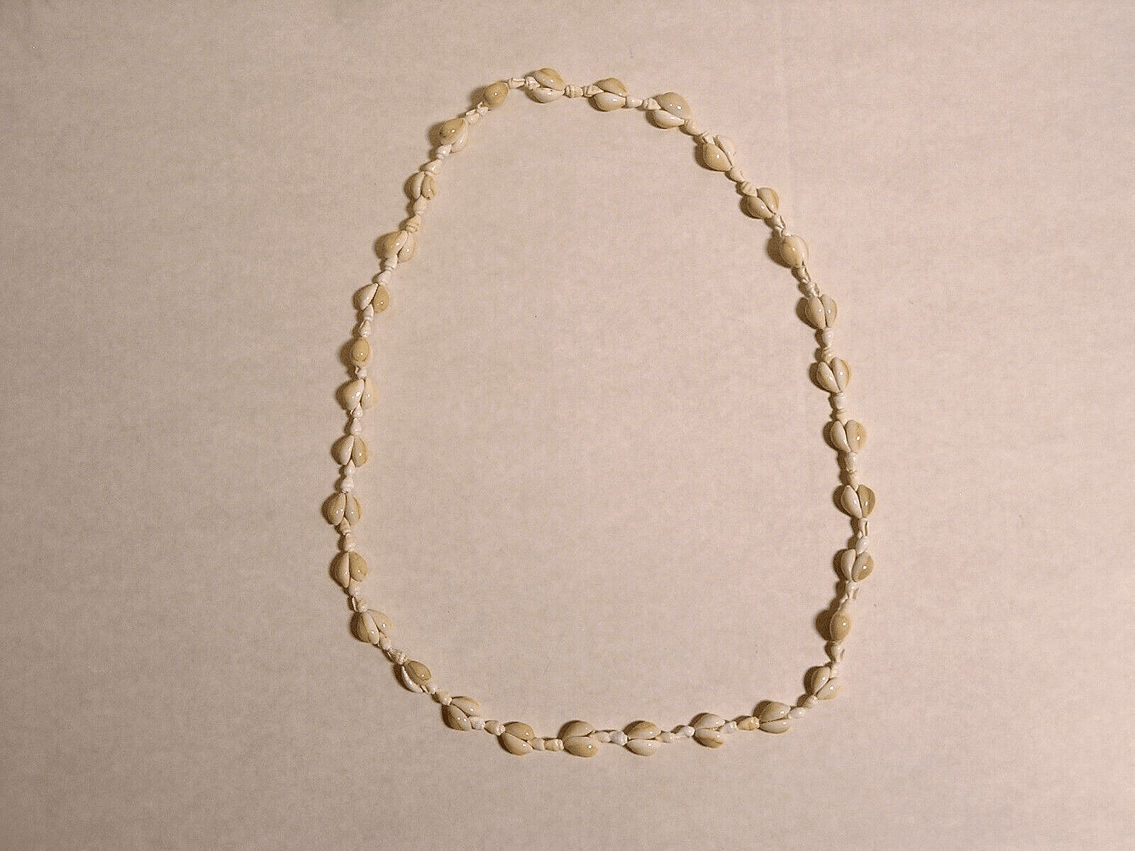 Vintage Seashell Necklace STATEMENT 34" Pullover Mini Conch Shells - FranksFunkyStuff