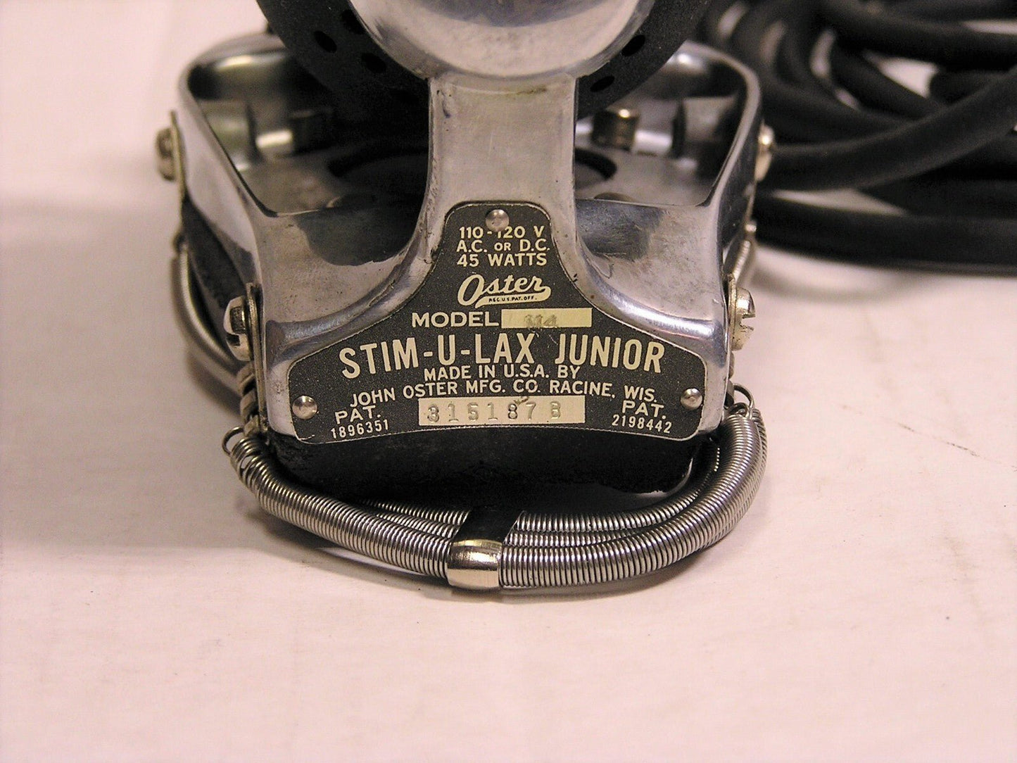 Vintage Stim - U - Lax Junior Model 4 Home Massage Box w/Instructions Made by Oster - FranksFunkyStuff