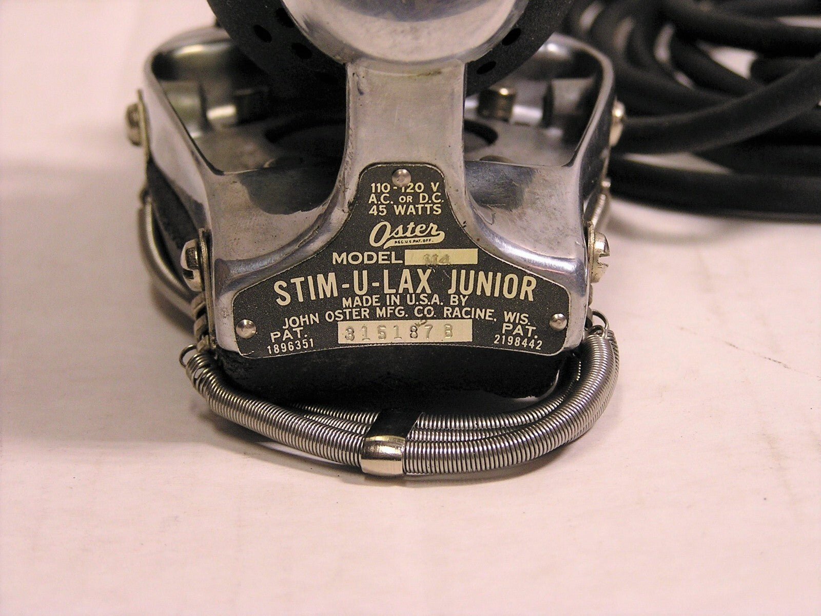 Vintage Stim - U - Lax Junior Model 4 Home Massage Box w/Instructions Made by Oster - FranksFunkyStuff
