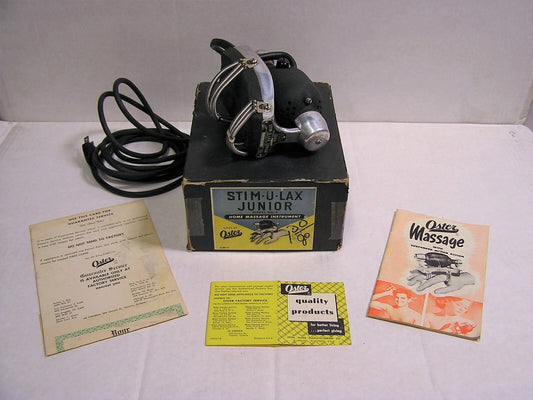 Vintage Stim - U - Lax Junior Model 4 Home Massage Box w/Instructions Made by Oster - FranksFunkyStuff