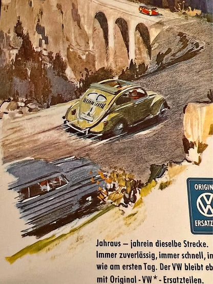 Vintage Volkswagen factory Postcards - FranksFunkyStuff
