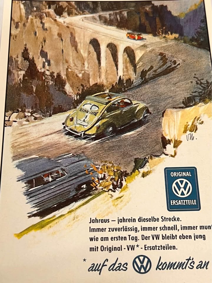 Vintage Volkswagen factory Postcards - FranksFunkyStuff