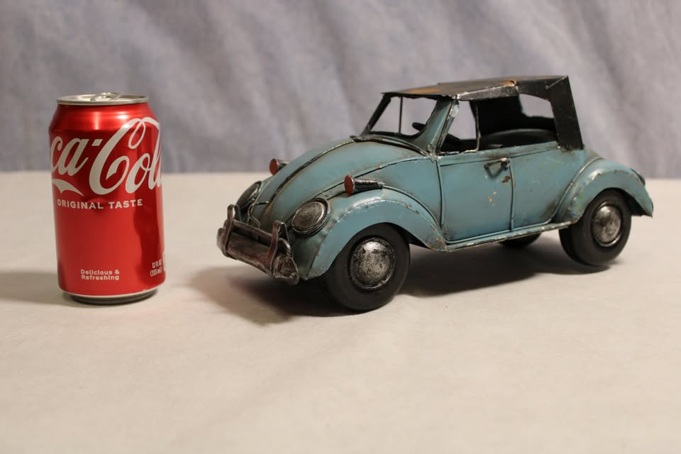 Volkswagen Bug Convertible Top Folk Art Style - FranksFunkyStuff