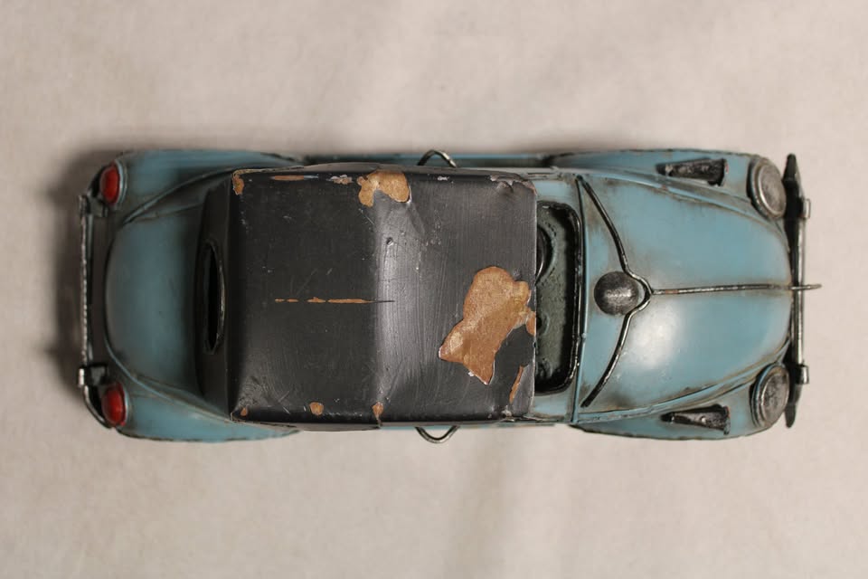 Volkswagen Bug Convertible Top Folk Art Style - FranksFunkyStuff