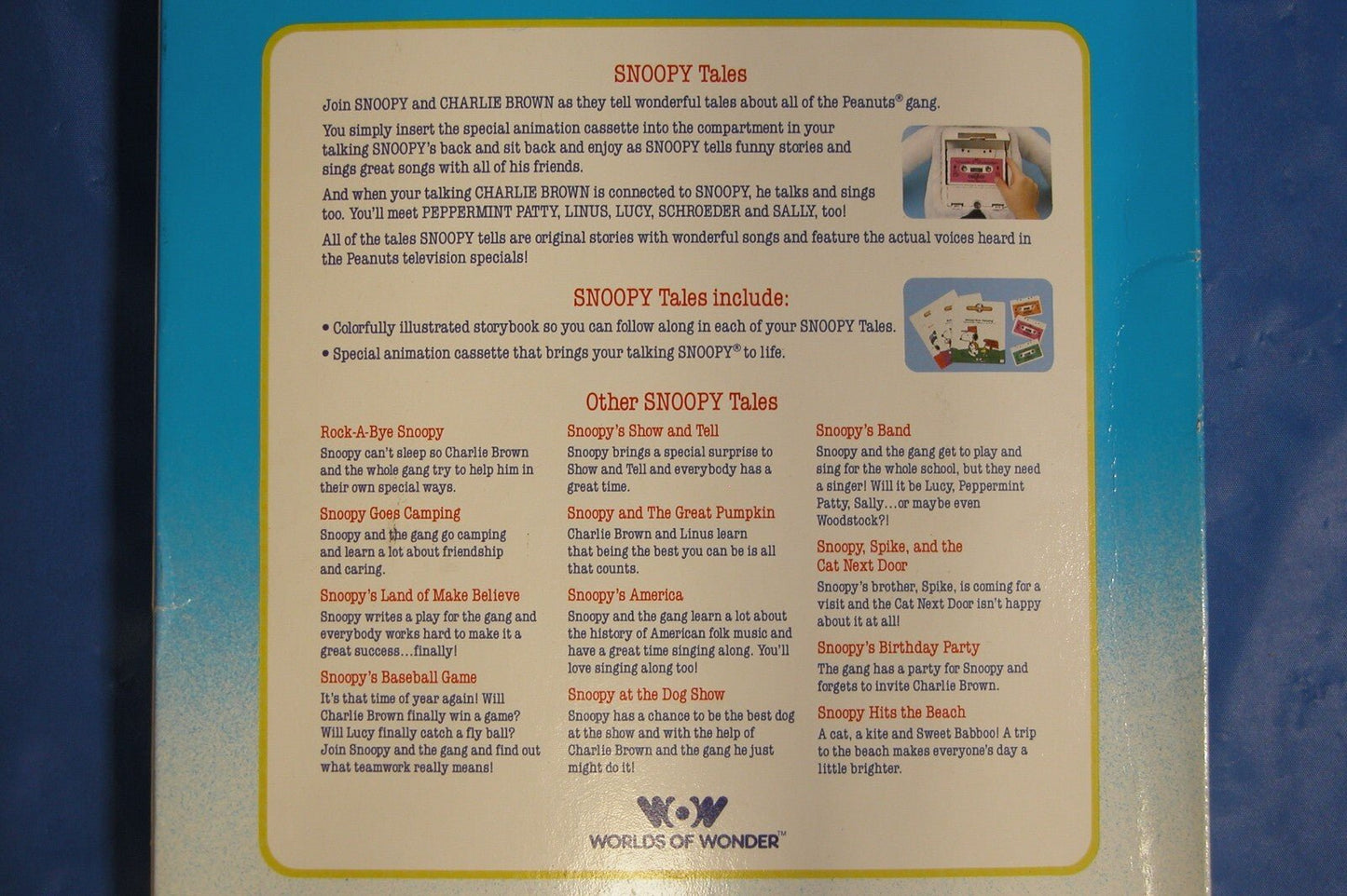 World of Wonder Snoopy tales {Snoopy's Band} Book & Tape NEW - FranksFunkyStuff