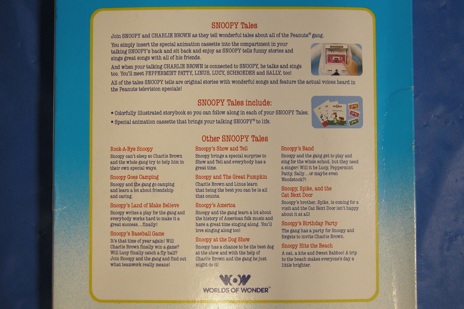 World of Wonder Snoopy tales {Snoopy's Band} Book & Tape NEW - FranksFunkyStuff