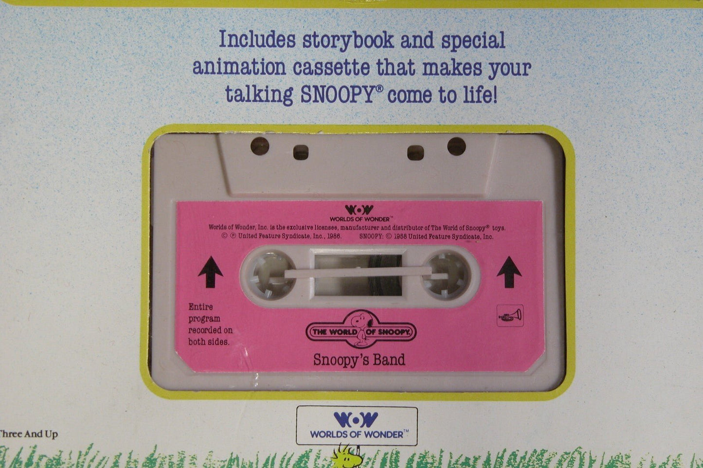 World of Wonder Snoopy tales {Snoopy's Band} Book & Tape NEW - FranksFunkyStuff